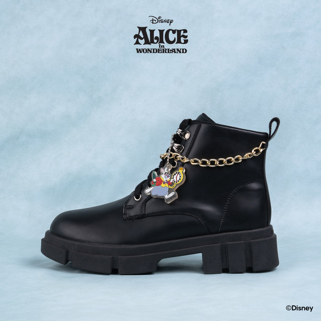 DISNEY ALICE BOOTS - RABBIT BLACK
