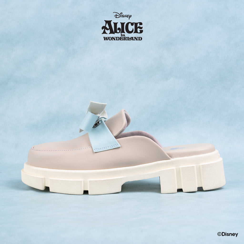 DISNEY ALICE LOAFER MULES - RIBBON IVORY
