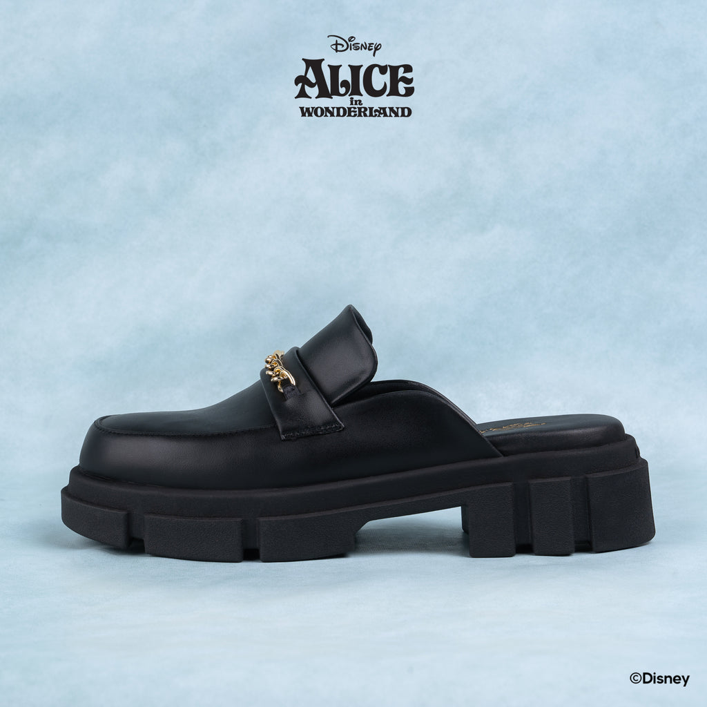 DISNEY ALICE LOAFER MULES - RABBIT BLACK