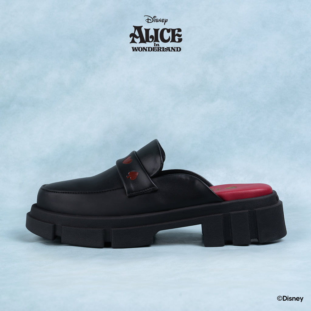 DISNEY ALICE LOAFER MULES - QUEEN BLACK