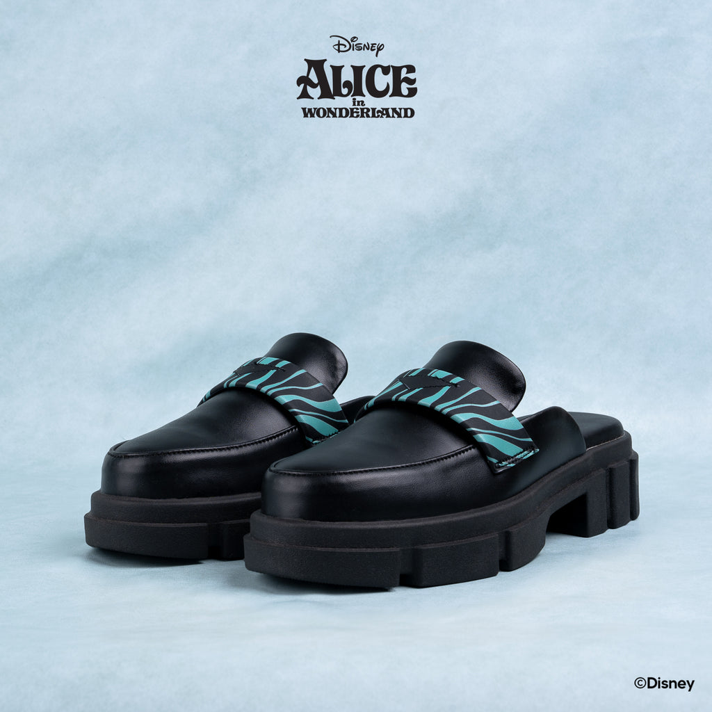 DISNEY ALICE LOAFER MULES - CAT BLACK