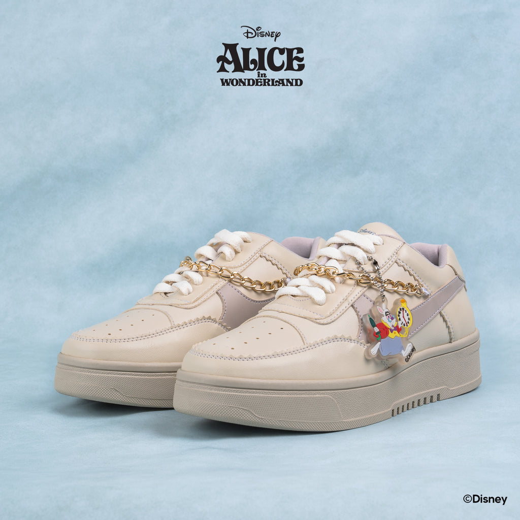 DISNEY ALICE SNEAKERS - RABBIT IVORY