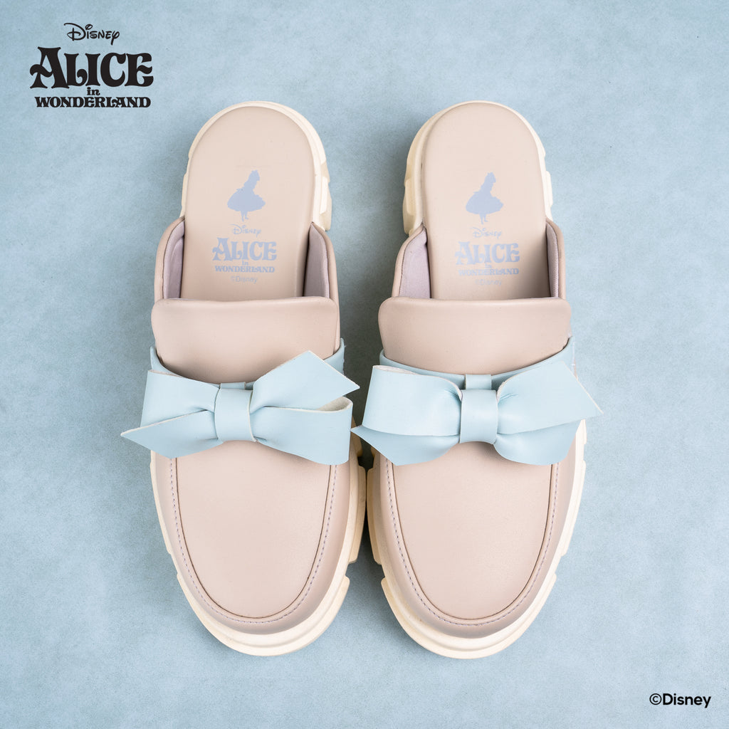 DISNEY ALICE LOAFER MULES - RIBBON IVORY