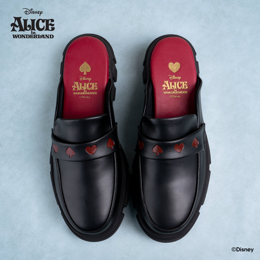 DISNEY ALICE LOAFER MULES - QUEEN BLACK