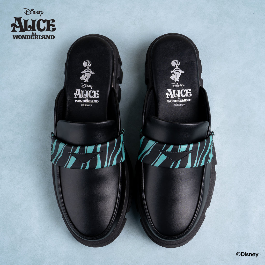 DISNEY ALICE LOAFER MULES - CAT BLACK