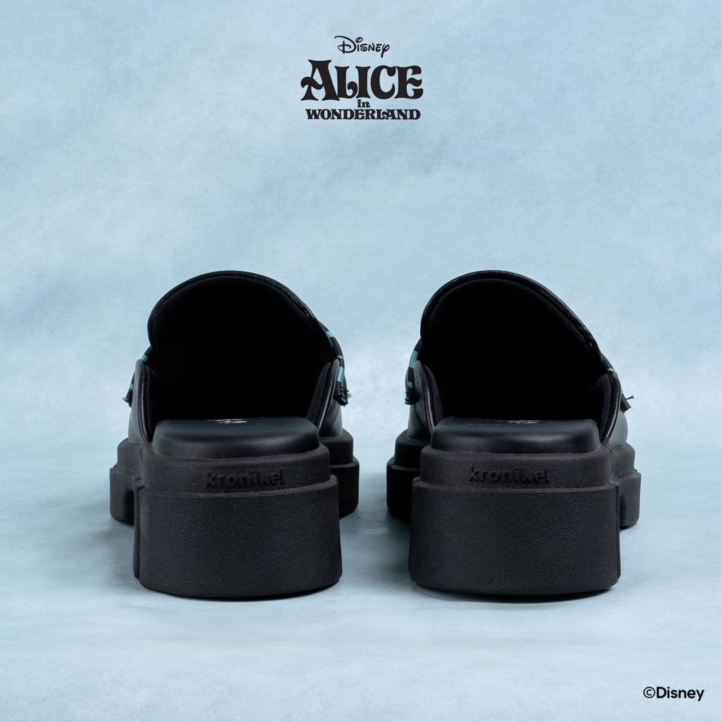 DISNEY ALICE LOAFER MULES - CAT BLACK