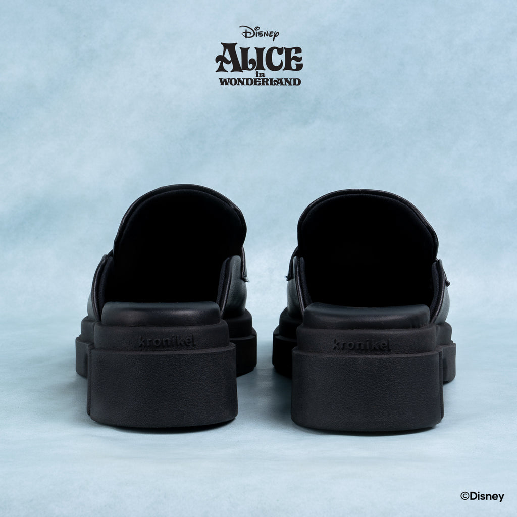 DISNEY ALICE LOAFER MULES - RABBIT BLACK