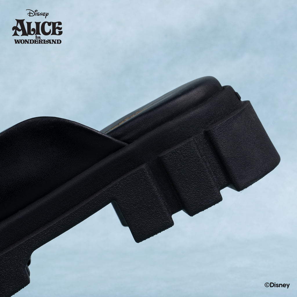 DISNEY ALICE LOAFER MULES - RABBIT BLACK