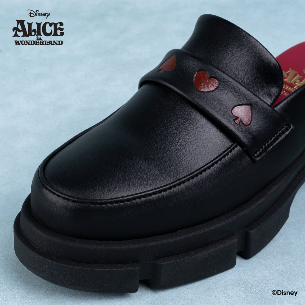 DISNEY ALICE LOAFER MULES - QUEEN BLACK