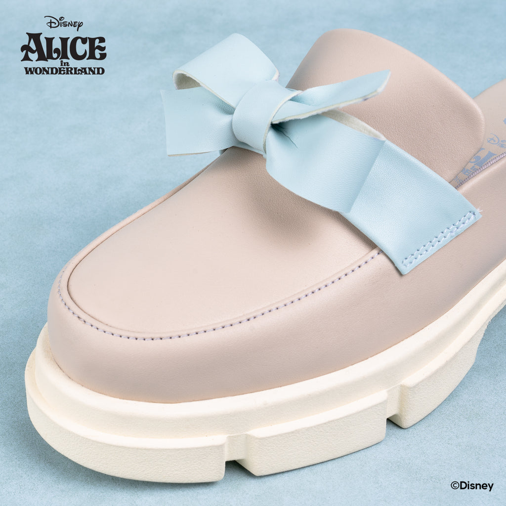 DISNEY ALICE LOAFER MULES - RIBBON IVORY