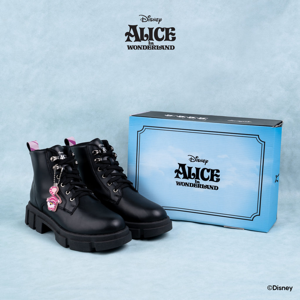DISNEY ALICE BOOTS - CAT BLACK