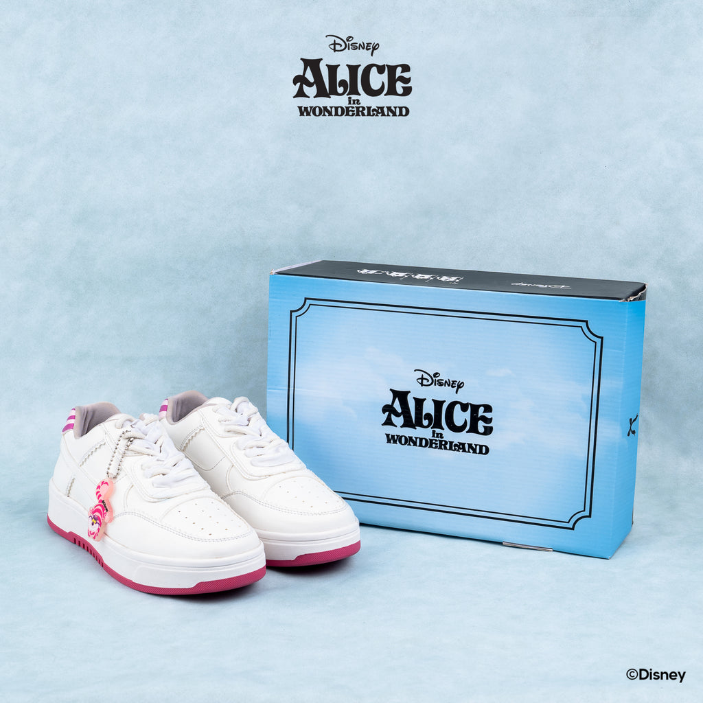 DISNEY ALICE SNEAKERS - CAT WHITE