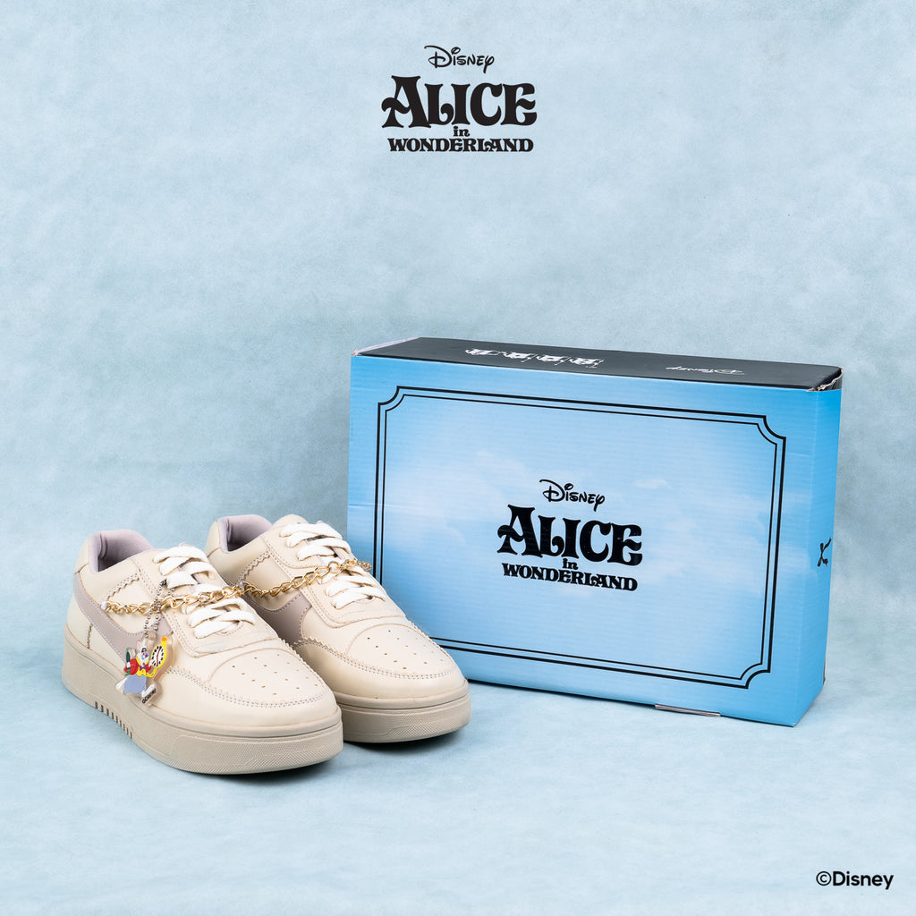 DISNEY ALICE SNEAKERS - RABBIT IVORY