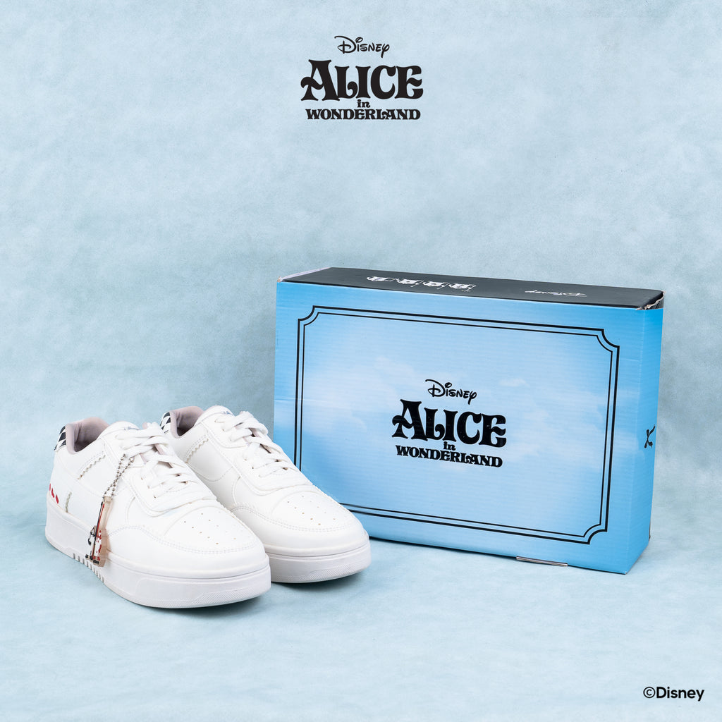 DISNEY ALICE SNEAKERS - QUEEN WHITE