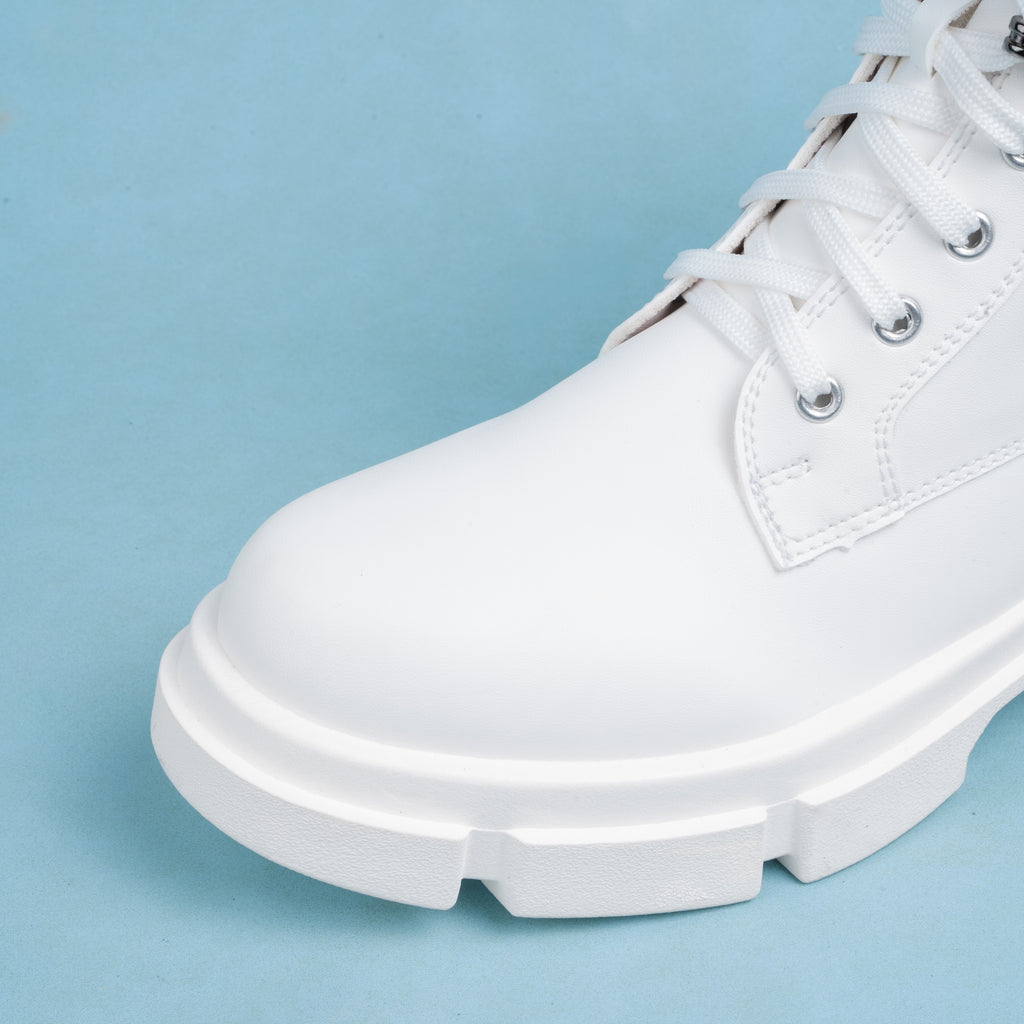 DISNEY ALICE BOOTS - RIBBON WHITE