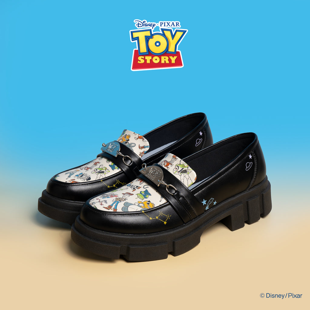 KRONIKEL TOY STORY V2 CLASSIC LOAFERS - BLACK PATTERN