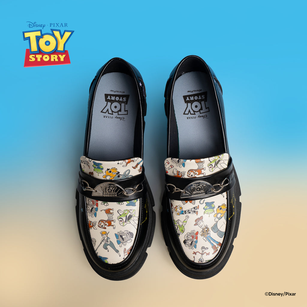 KRONIKEL TOY STORY V2 CLASSIC LOAFERS - BLACK PATTERN