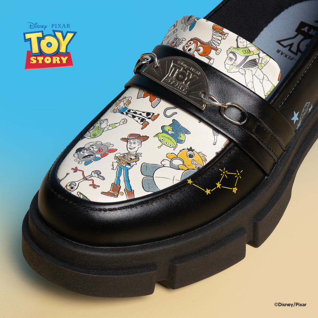 KRONIKEL TOY STORY V2 CLASSIC LOAFERS - BLACK PATTERN