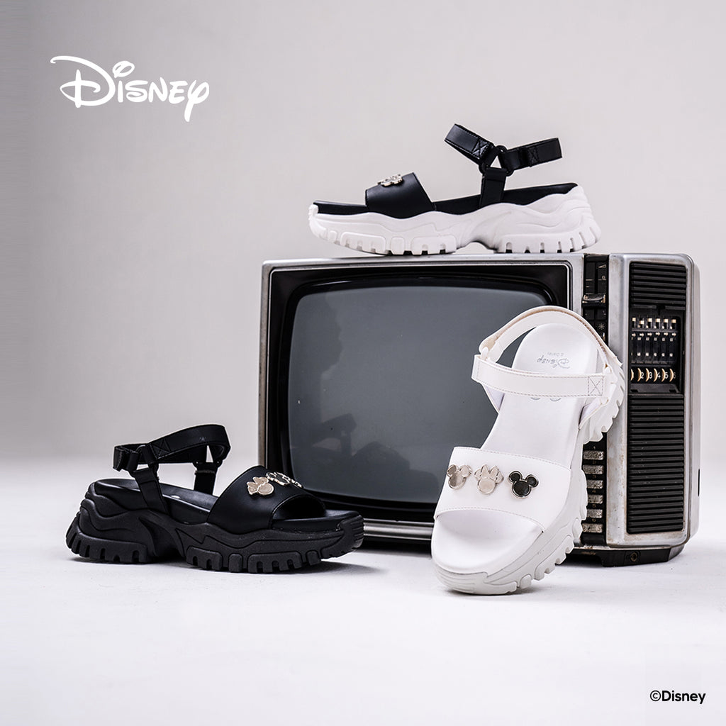 Disney B&W Chunky Sandals - Mono