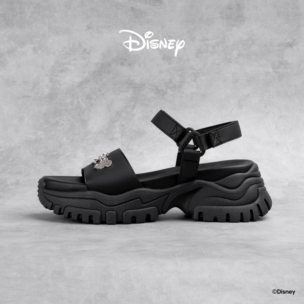 Disney B&W Chunky Sandals - Black