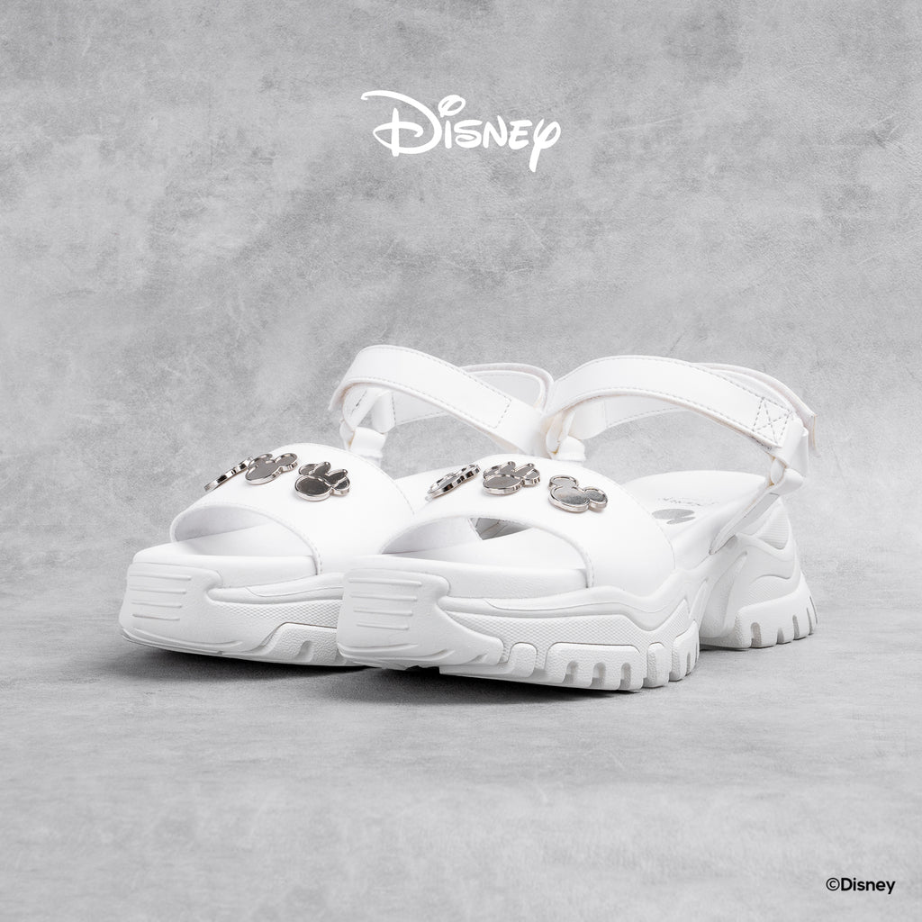 Disney B&W Chunky Sandals - White