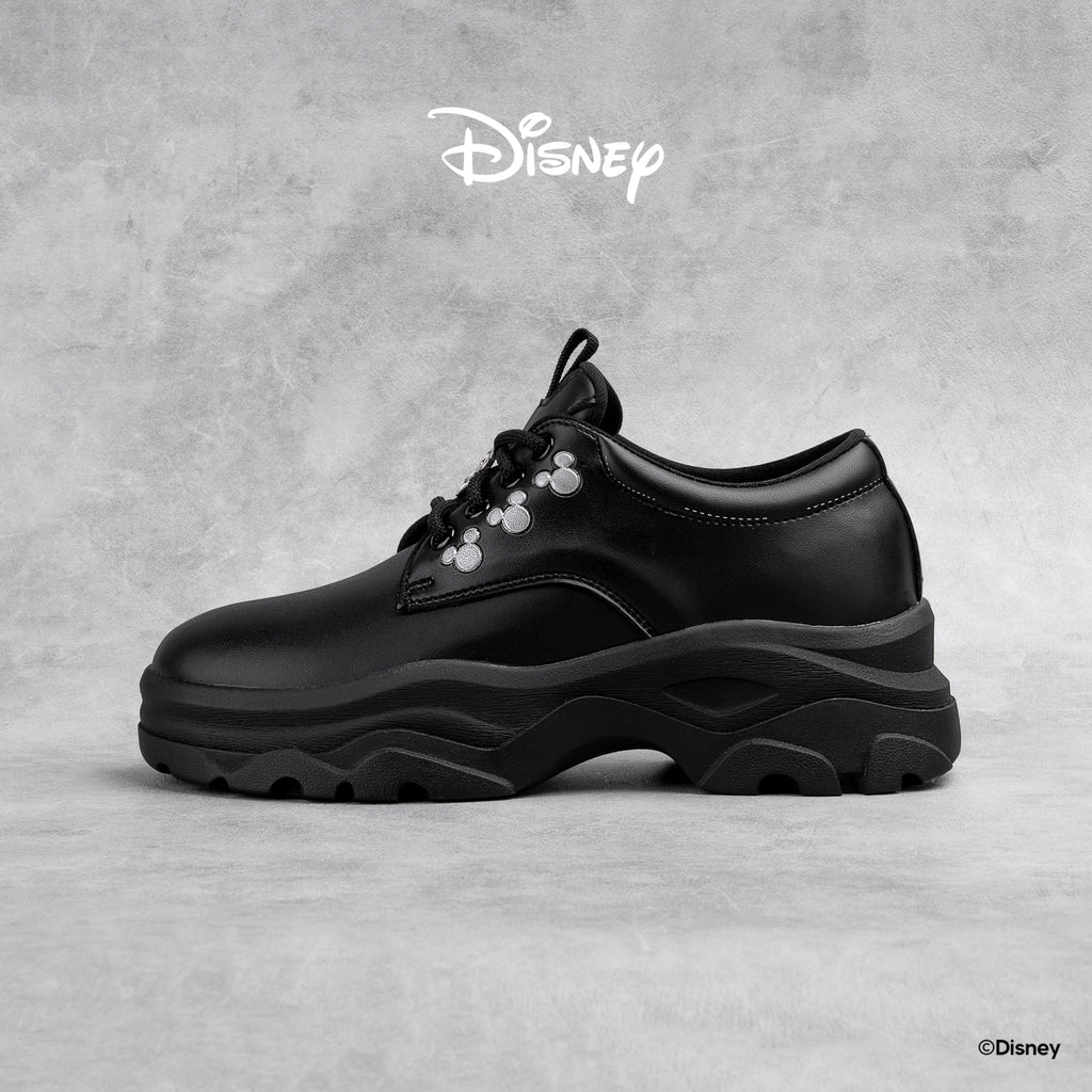 Disney B&W Chunky Derby Shoes - Black