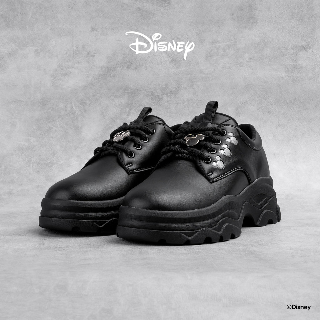 Disney B&W Chunky Derby Shoes - Black