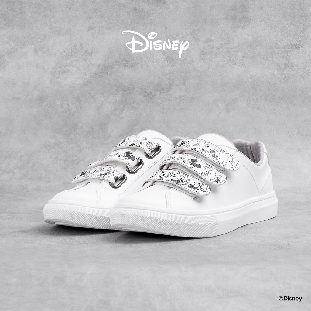 Disney B&W Strap Shoes - White