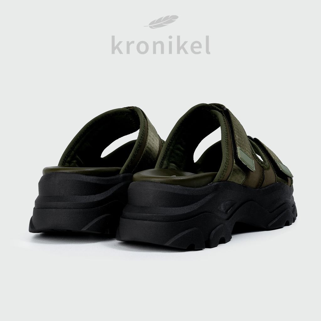 GRETA Chunky Sandals - Army Green
