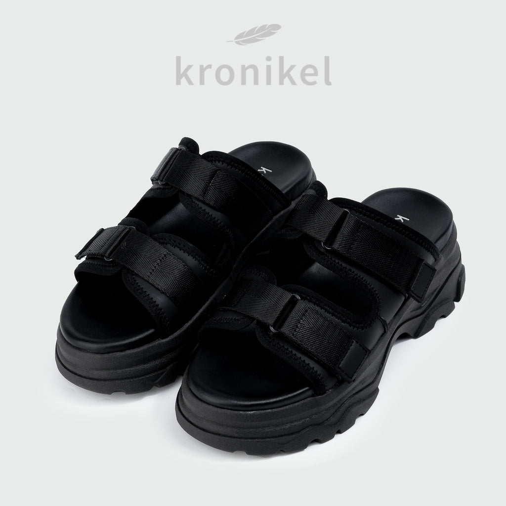 GRETA Chunky Sandals - Black