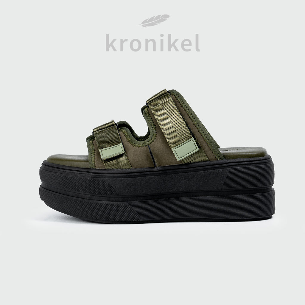 HANZEL Chunky Sandals - Army Green