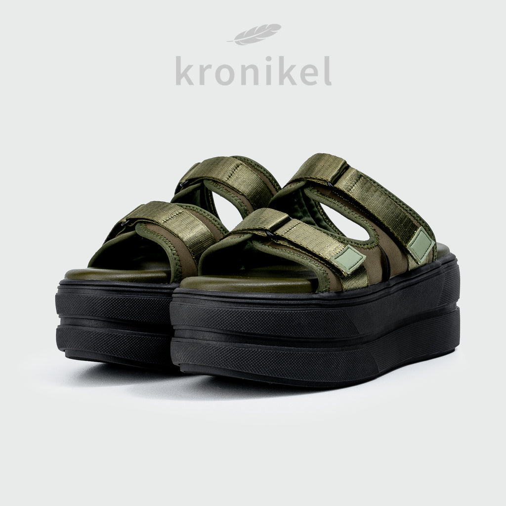 HANZEL Chunky Sandals - Army Green