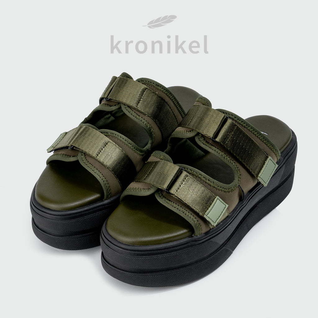 HANZEL Chunky Sandals - Army Green